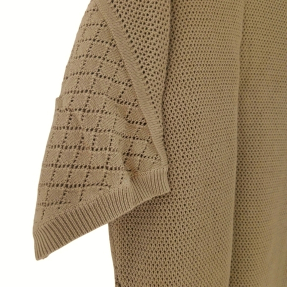 Magaschoni Tunic Top Relaxed Fit Textured Knit Over Sized Boxy Silhouette New - Picture 12 of 13